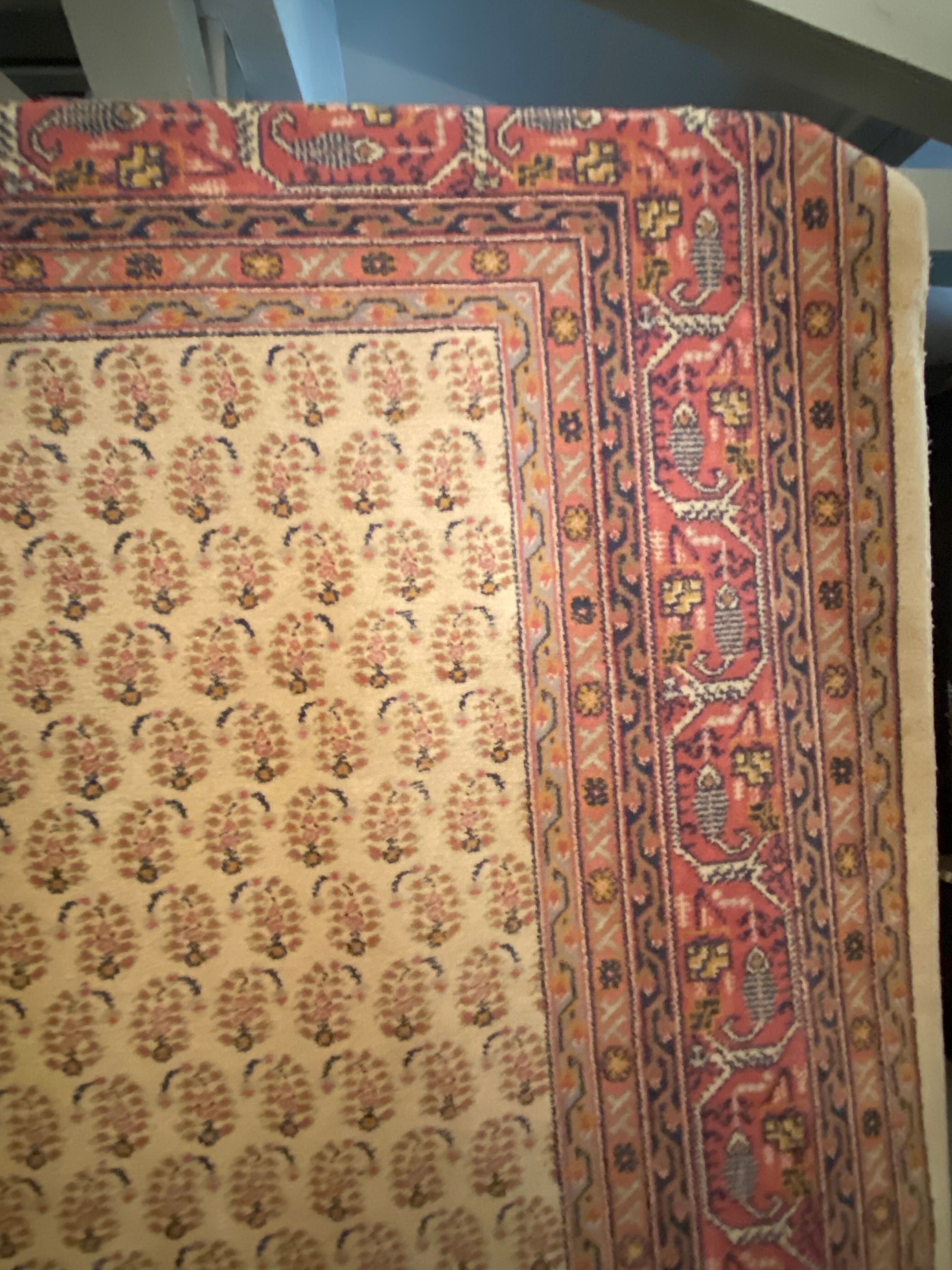 Oriental wool rug entirely handmade