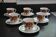 6 floral cups and saucers Bavaria West Germany