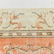 4x7 Peach & Beige Oriental Turkish Vintage Rug, 134x220Cm