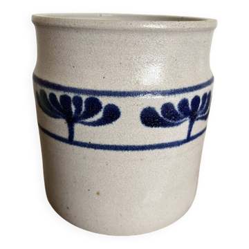 Old stoneware pot hand-decorated Alsace