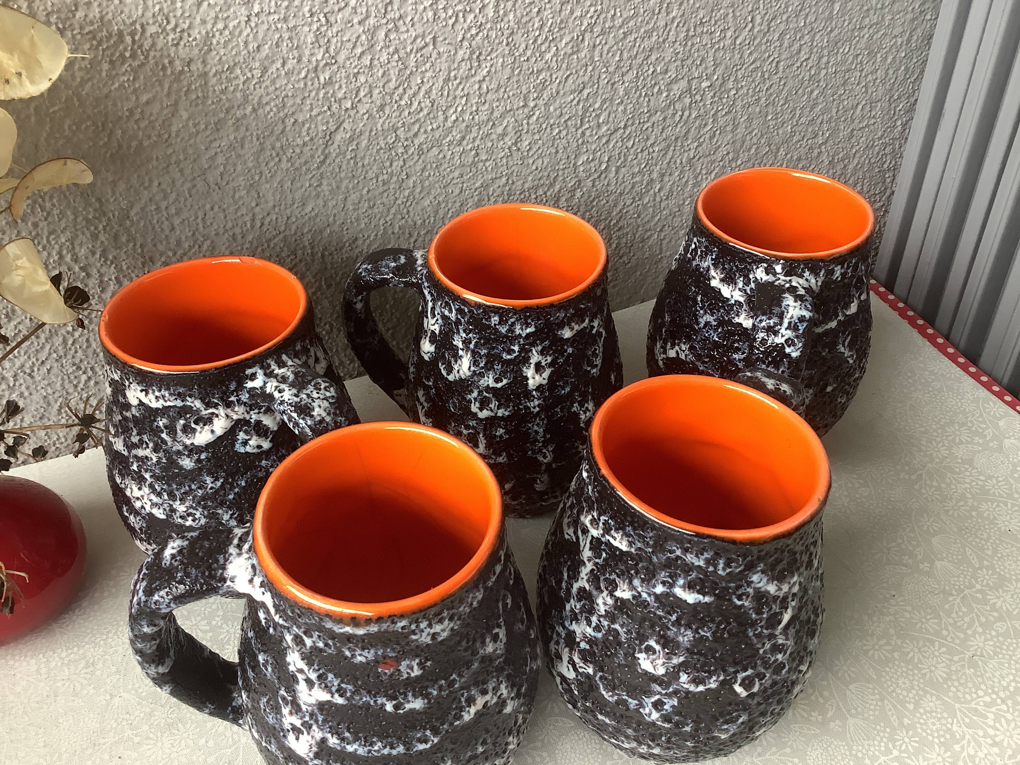 Vallauris orangeade glasses by Marius Musarra for Mabyjo