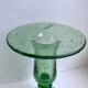 Biot bubble glass candle holder signed green years 60-70