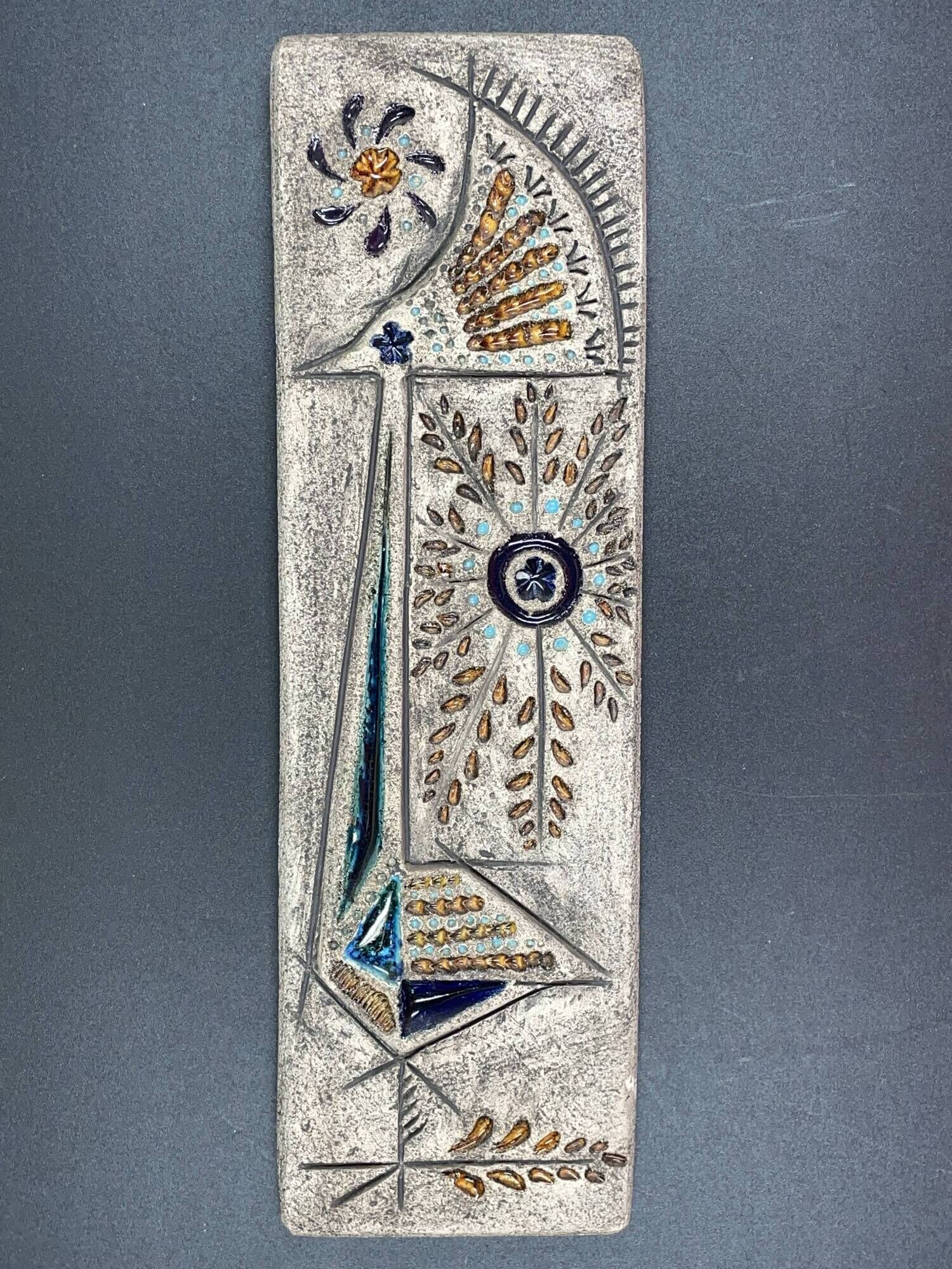 Contemporary enameled ceramic Denise Bernard Paris ceramics from the wells 1960