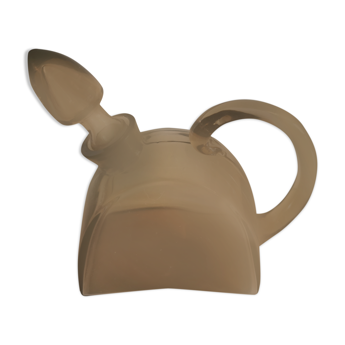 Vintage carafe in smoked glass