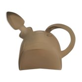 Carafe vintage en verre fumé