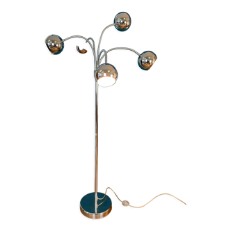 Eyeball floor lamp with 5 articulated lights