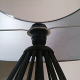 Lamp in wrought iron lampshade tree trunk decoration