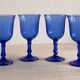 6 verres sur pieds , vintage 1980.