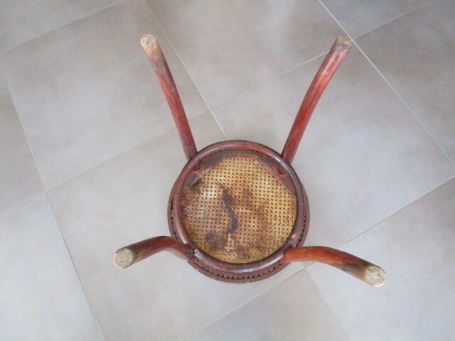 Antique canned tuna stool