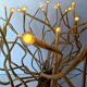 IKEA Stranne lamp - stainless steel & plastic tree 80's 90's - Octopus medusa lamp