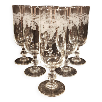 6 champagne flutes