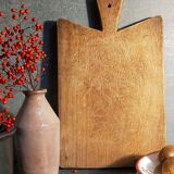 Cutting board in old solid wood