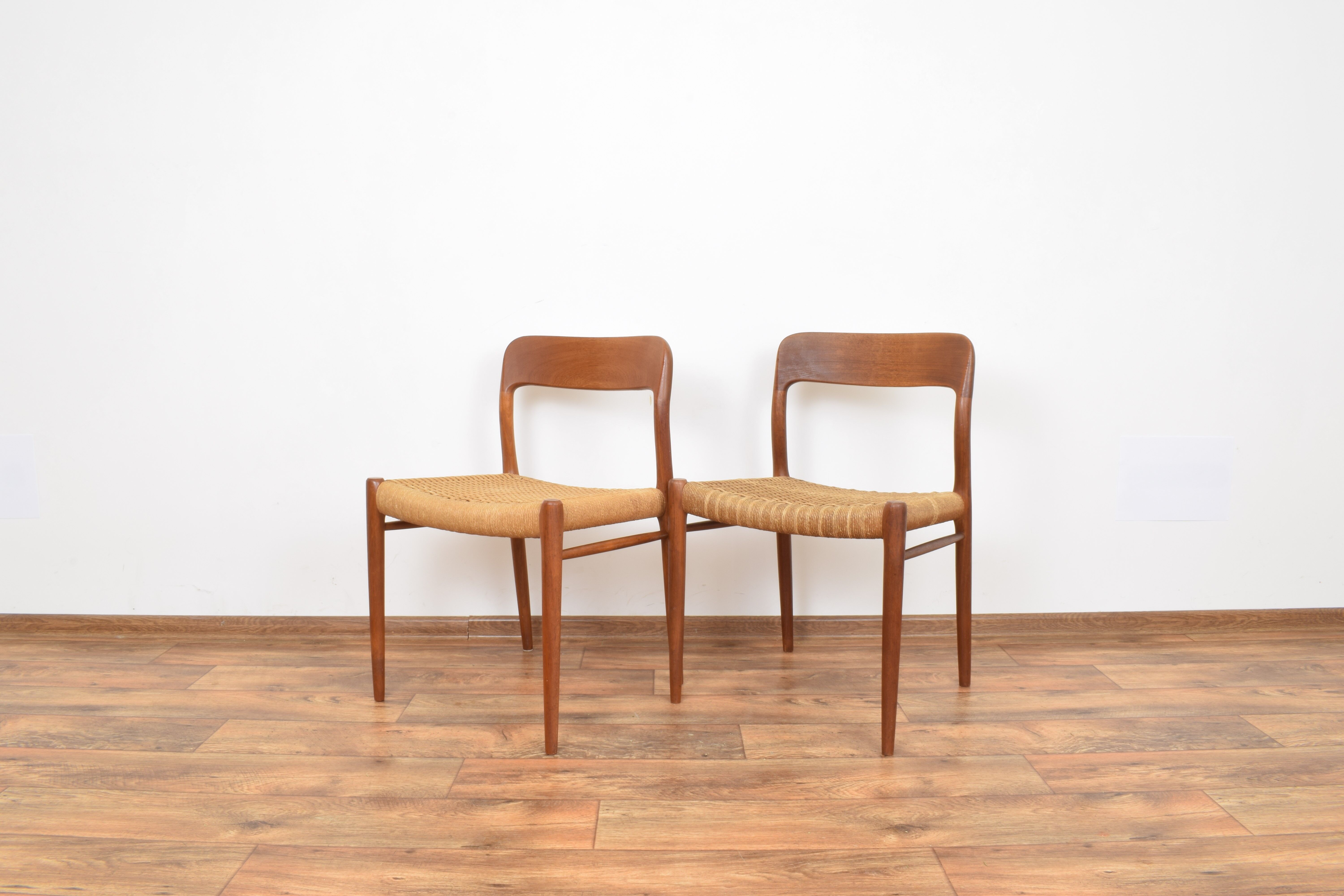 Mid-century model 75 chair by Niels Otto Møller for J.L. Møllers, 1960