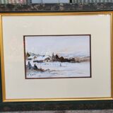 Belle aquarelle signée a . vautier   no 2