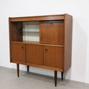 Vintage Scandinavian highboard in teak, 1960s.