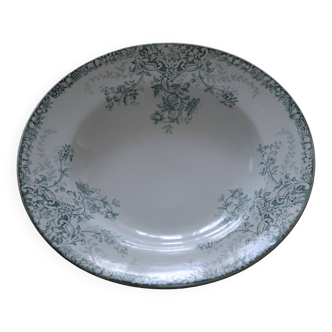 Lebacqz and Bouchart fruit model plate in Saint Amand earthenware