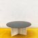 Table basse en travertin et verre