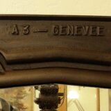 Former industrial cast iron mirror, 50x71cm