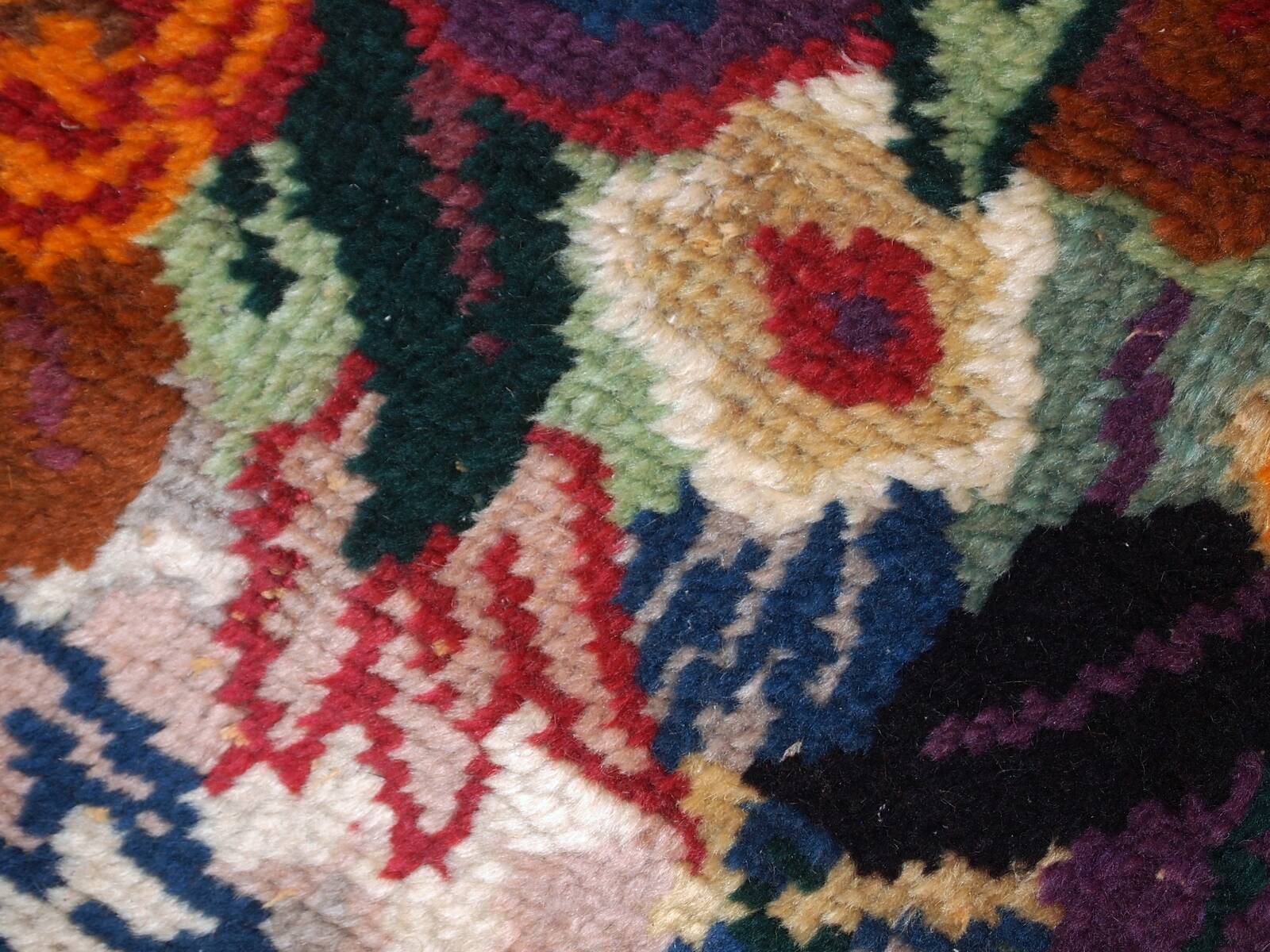 Tapis Antique Art Déco Français en Laine, Années 1920, Élégance Intemporell