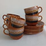 Cups & saucers Sarreguemines