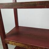 Patinated wood shelf