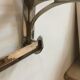 20s chrome wall coat rack
