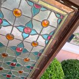 Cabochon stained glass 155x30