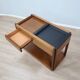 Angelo Mangiarotti for Molteni 4D Series solid wood Bar Cart 1970s