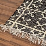 4x6 Ft - Tapis de sol Kilim tissé à la main en chanvre et coton, décoration intérieure, cadeau, salon, tapis traditionnel indien
