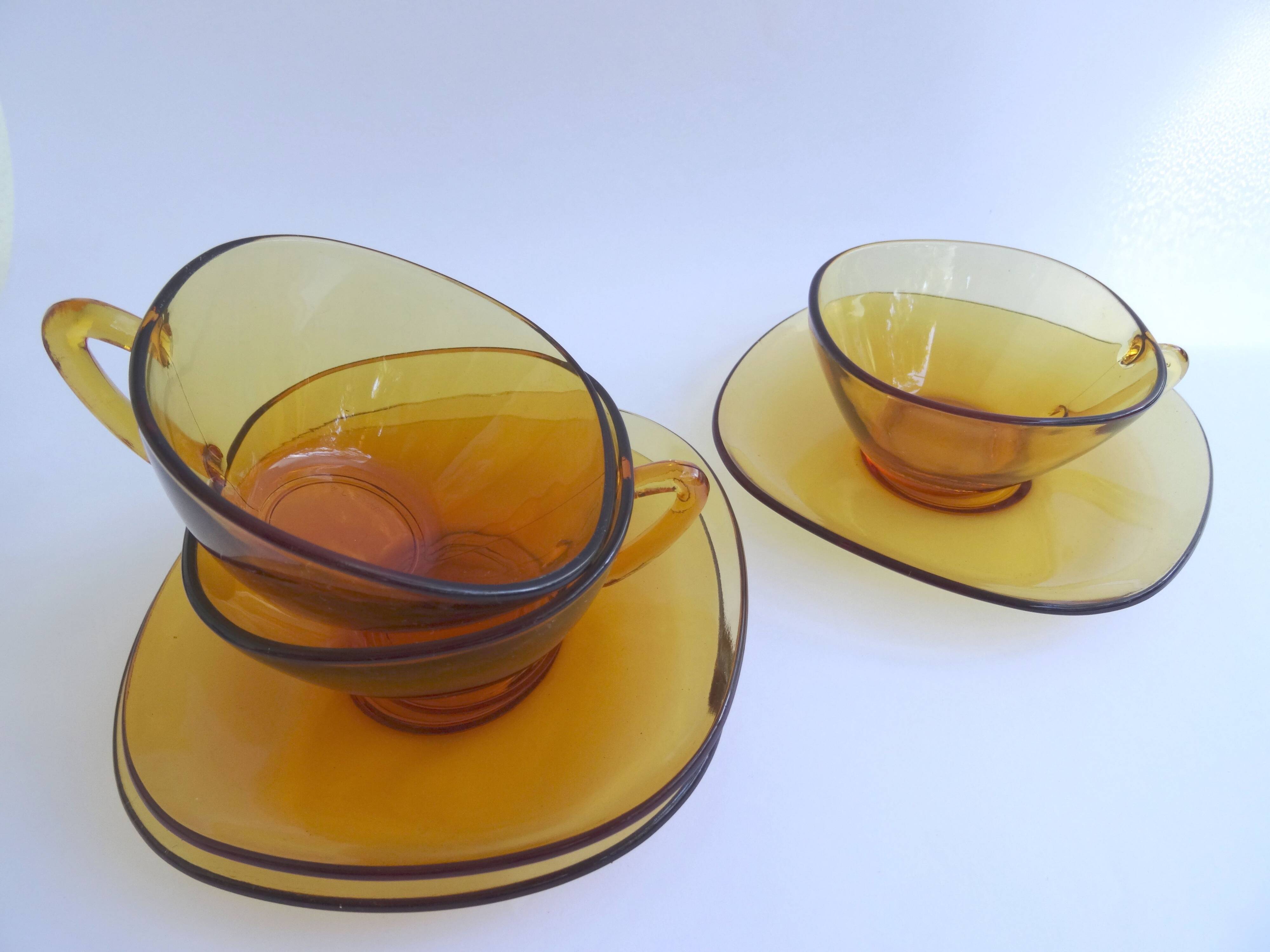 Vereco coffee cups with saucers