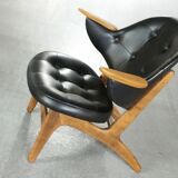 Chair cocktail Danish of Carl Edward Matthes Scandinavian vintage 50-60 years