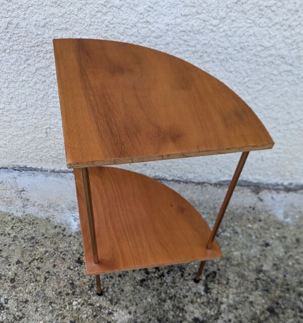 Paire d'étagères Encoignures 60/70 Design Vintage sellette console