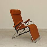 Transat d'intérieur , chaise longue Lama 70's orange