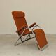 Indoor deckchair, Lama 70's orange deck chair
