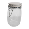 Old glass jar with ceramic lid