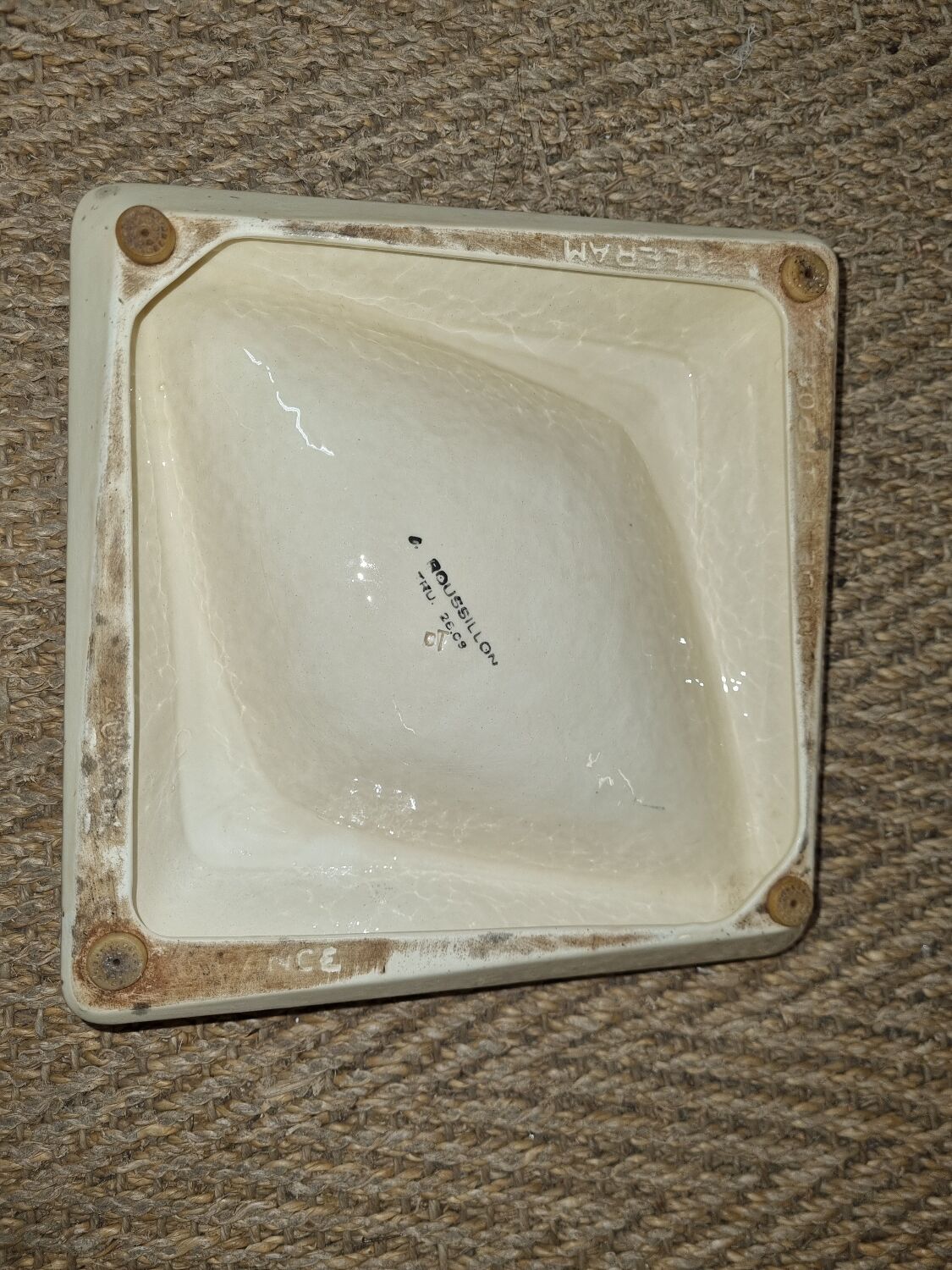 Ashtray La Meuse beer, ceramic from 1970