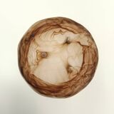 Sepia Cloud Glass Bowl or Centerpiece mod. Rotterdam by Walther & Sohne