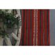 Vintage Turkish Oushak Handmade Wool Cotton Black Red Runner Rug 70x200