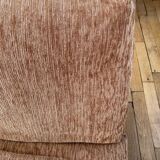 Beige and chrome armchair