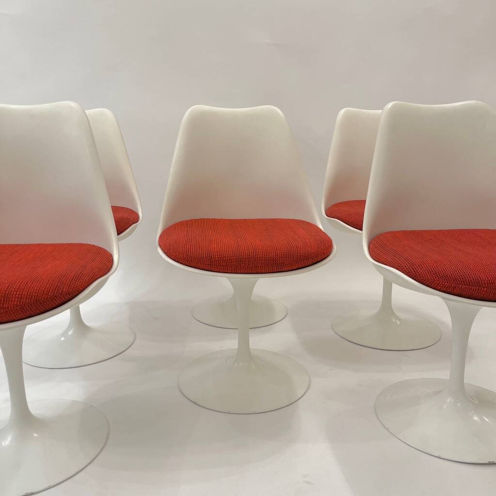6 chaises pivotante Knoll Eero Saarinen vers 1970