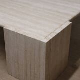 Table basse en travertin, 1980
