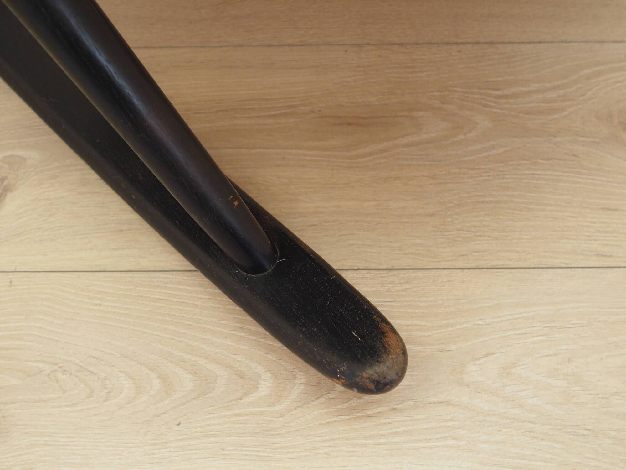 Reenskaug Rocking Chair for Bramin, Black Teak, 1960s