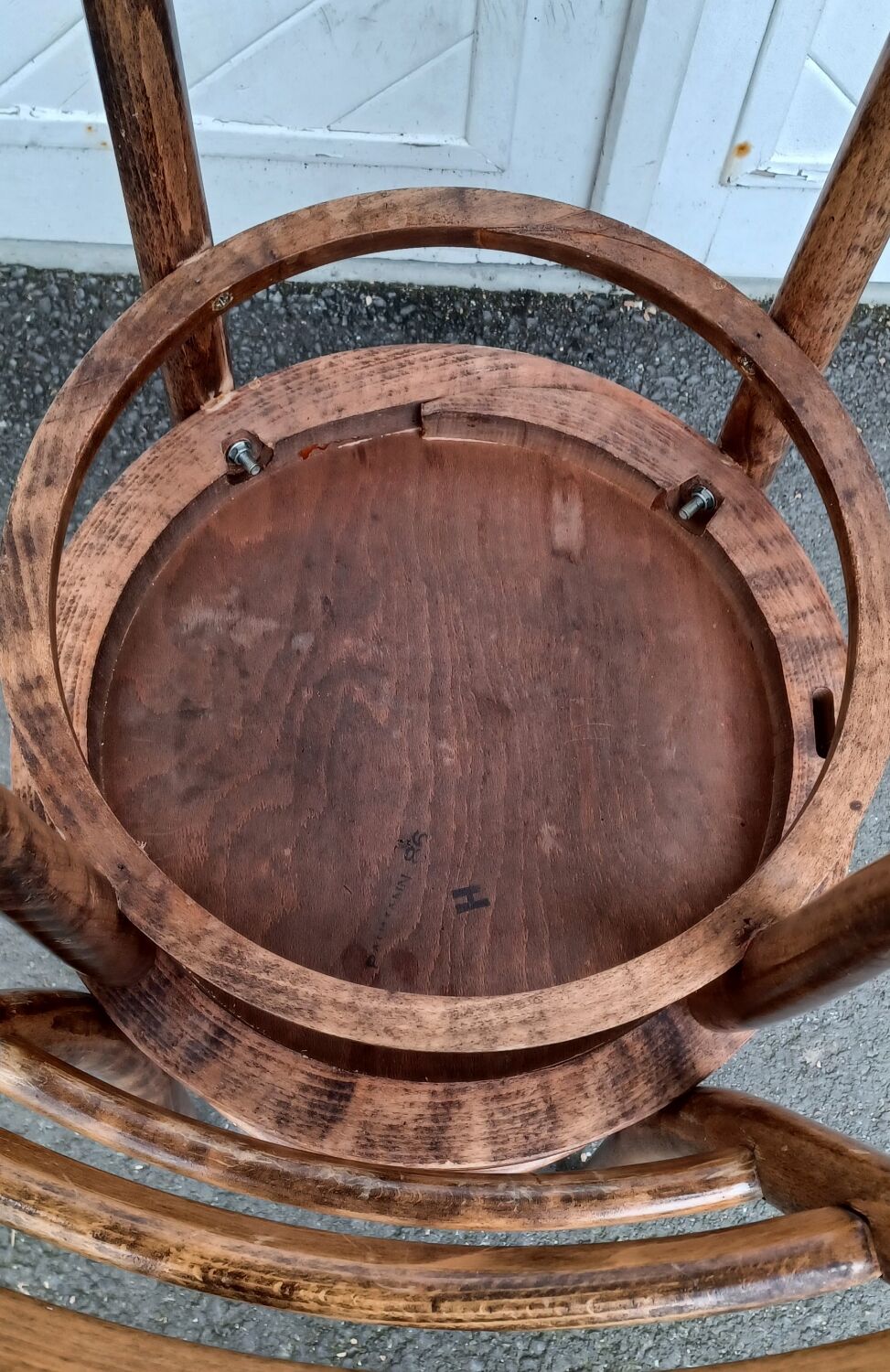 Pair of Baumann bistro chairs