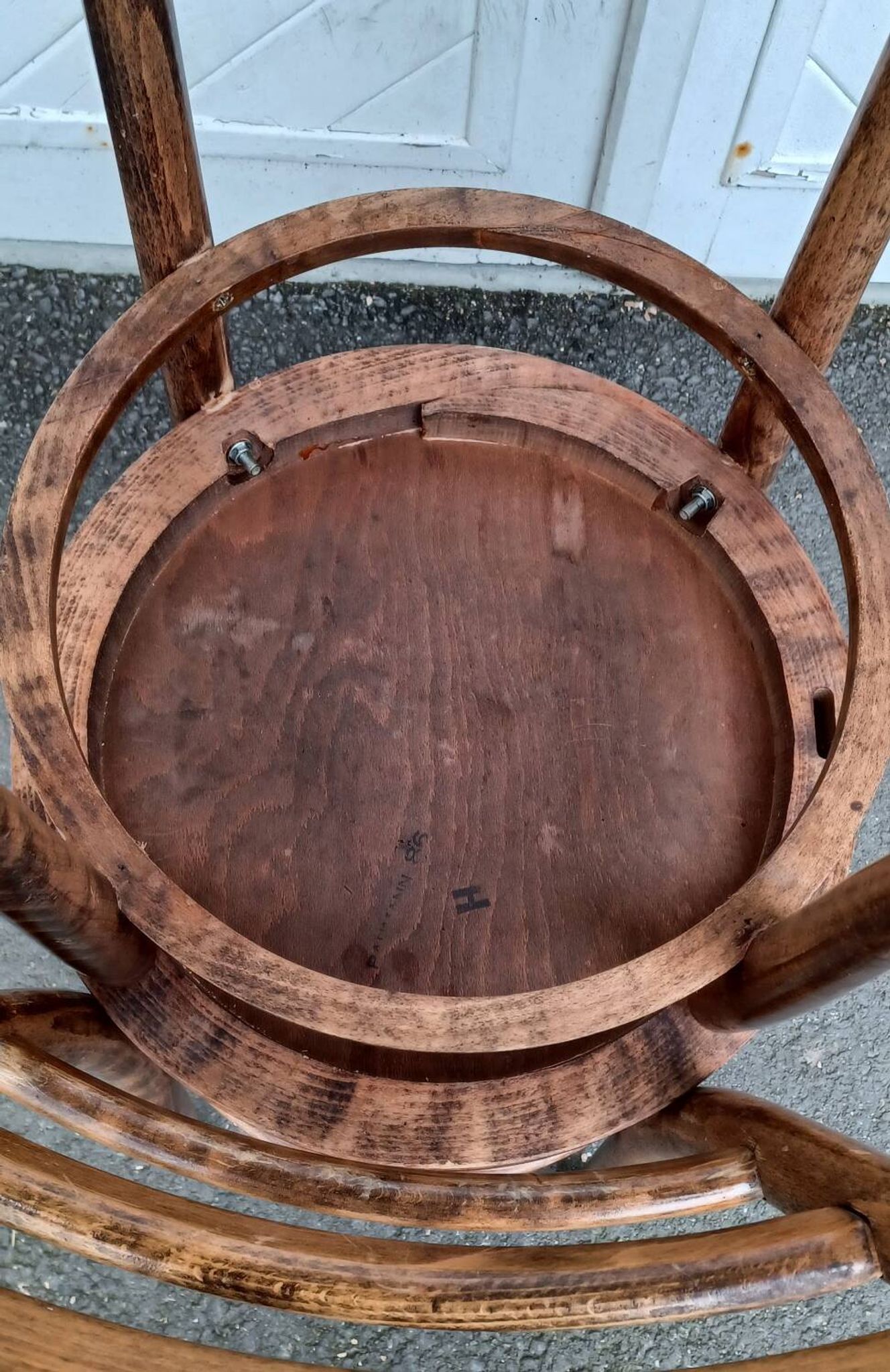 Pair of Baumann bistro chairs