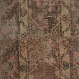 Vintage Turkish Oushak Rug Handwoven 55x733 cm