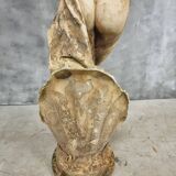 Statue de jardin ancienne en pierre sculpture française hauteur 175 cm