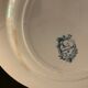 10 old blue flat plates Terre de Fer Léon Graves model Louis XVI, twentieth century