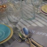 Set of 4 mouth-blown foot glasses