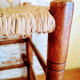 Braided straw stool