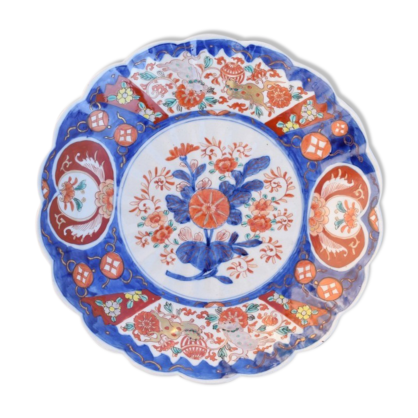 Porcelain dish of Japan Imari diameter 36 cm